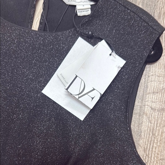 ❄️Diane Von Furstenberg Black shimmer dress - Picture 3 of 6